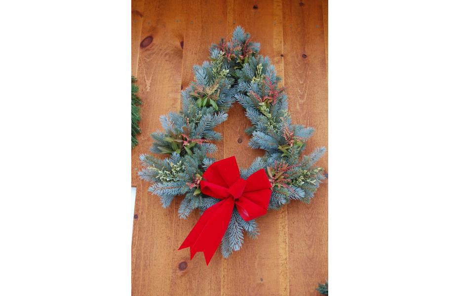 Blue Spruce Christmas Tree Wreath